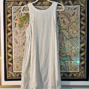 Bundle for $7: a•new day LinenBlend Sleeveless Casual Dress in NauticalPinstripe